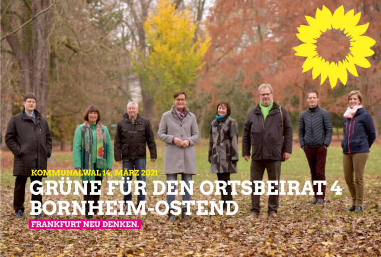 Unsere KandidatInnen 2021 für den Ortsbeirat 4 Bornheim-Ostend