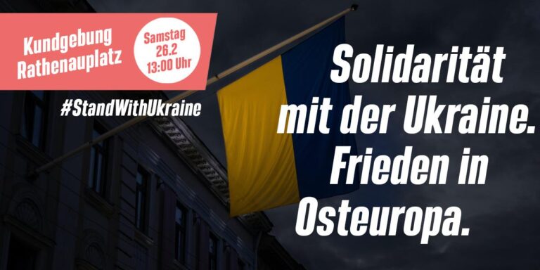 Solidarität mit der Ukraine. Frieden in Osteuropa.