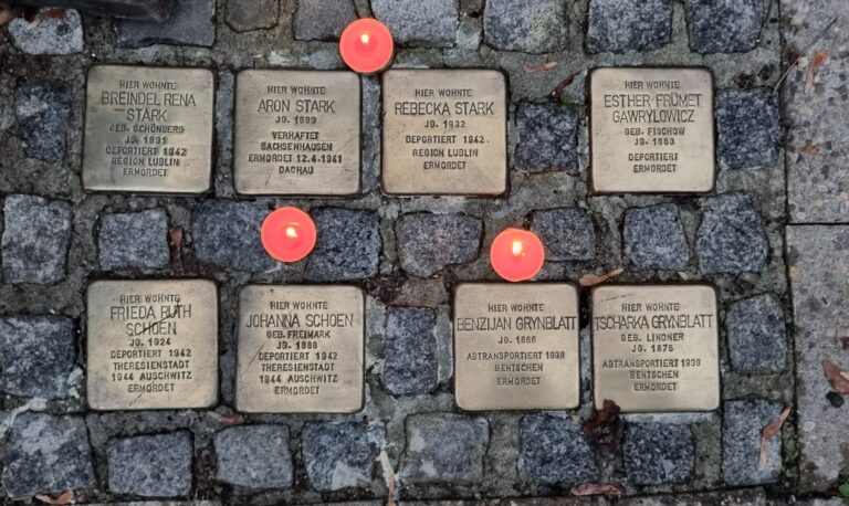 Frankfurter Grüne gedenken der Opfer des Nationalsozialismus – Stolperstein-Aktion am 27.01.2023