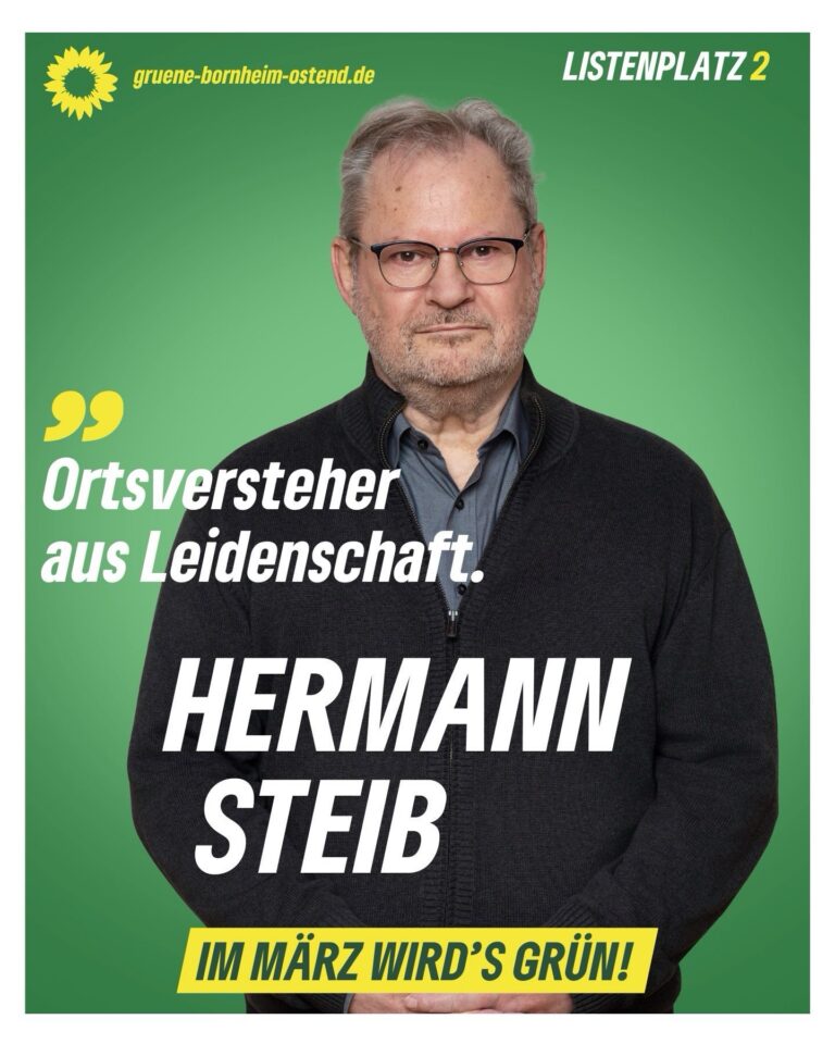🌻 Hermann Steib – Listenplatz 2 für den Ortsbeirat Bornheim/Ostend 🌻