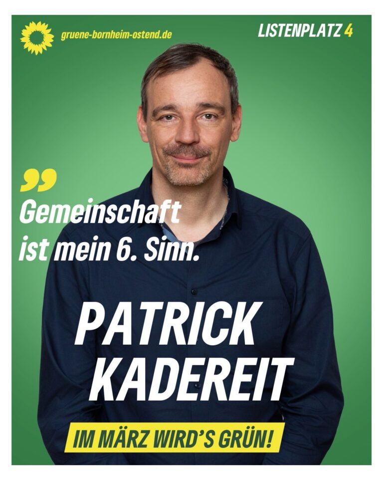 🌻 Patrick Kadereit – Listenplatz 4 für den Ortsbeirat Bornheim/Ostend 🌻