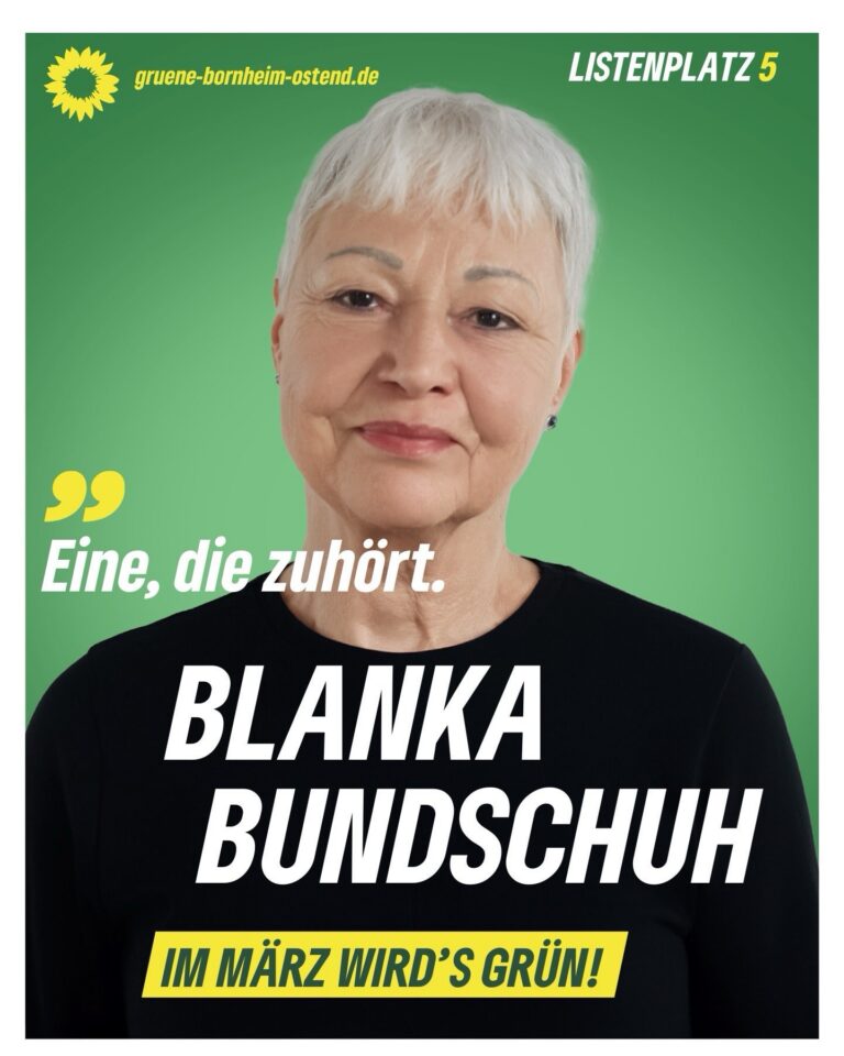 🌻 Blanka Bundschuh – Listenplatz 5 für den Ortsbeirat Bornheim/Ostend 🌻